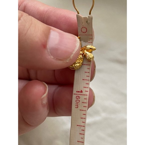 Vintage Gold Tone Bumble Bee Lapel Pin/Brooch - Picture 9 of 11